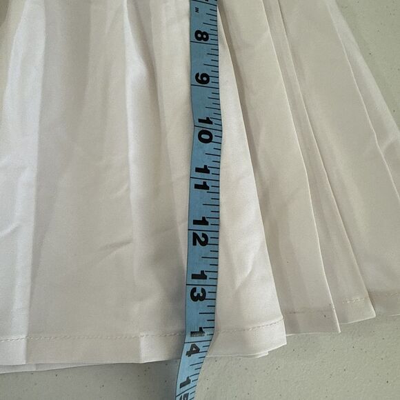 Zoozatz Mini Skirt Womens XL White ATM Aggies School Pleated Tennis Academia Y2K - Picture 5 of 8